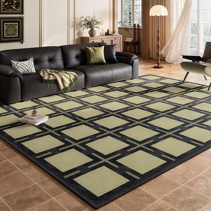 Retro Plaid Pattern Area Rug