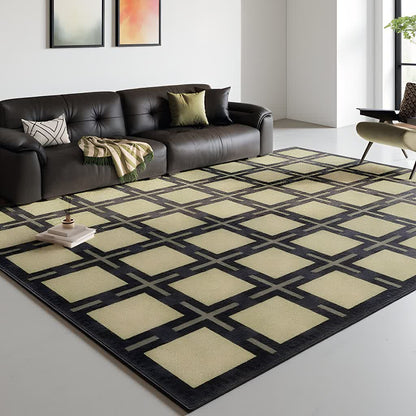 Retro Plaid Pattern Area Rug