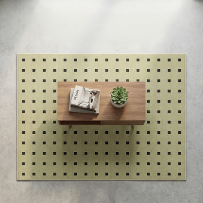 Green Small Checkered Area Rug