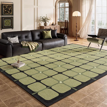 Fresh Vintage Green Plaid Area Rug
