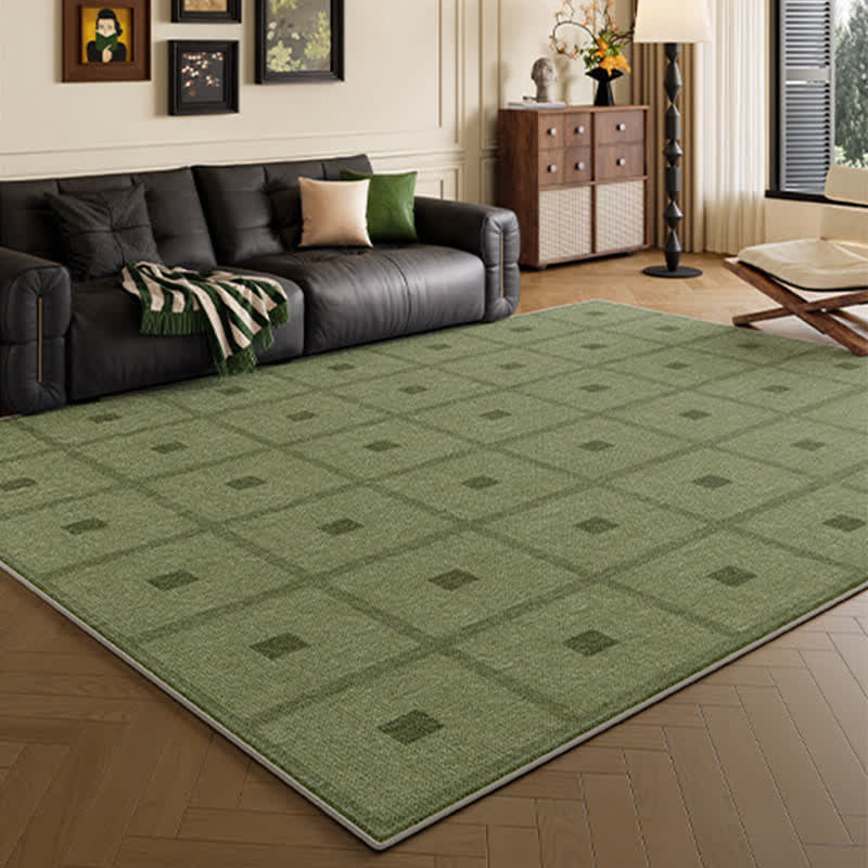 Modern Geometric Plaid Area Rug