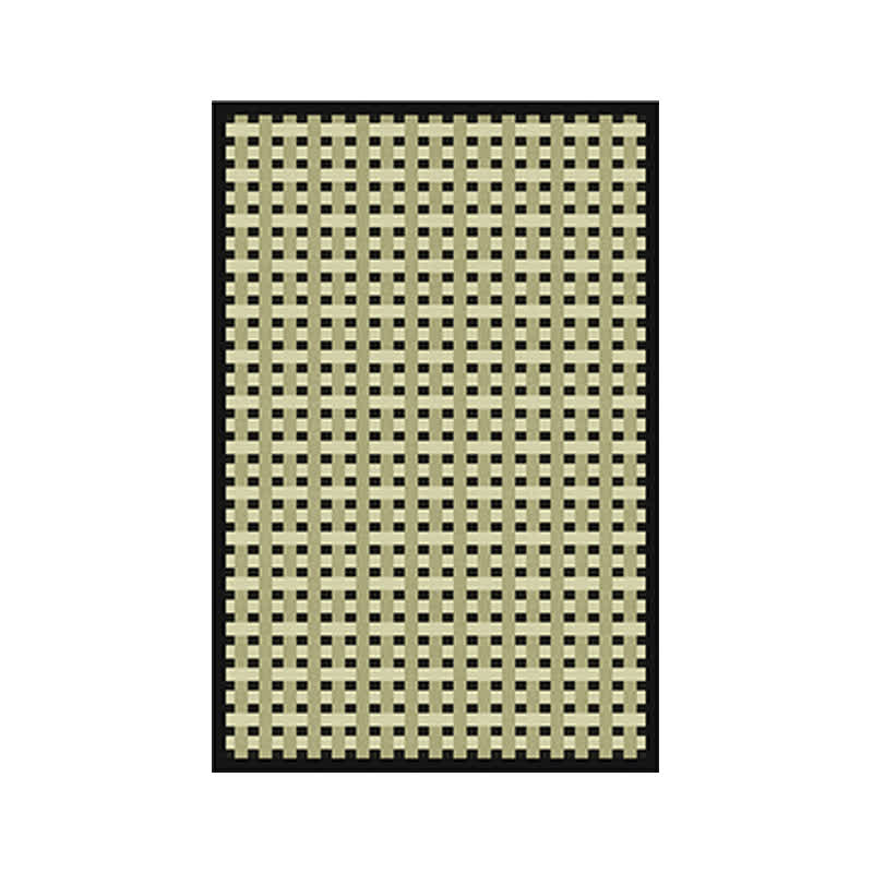 Green Line Plaid Area Rug