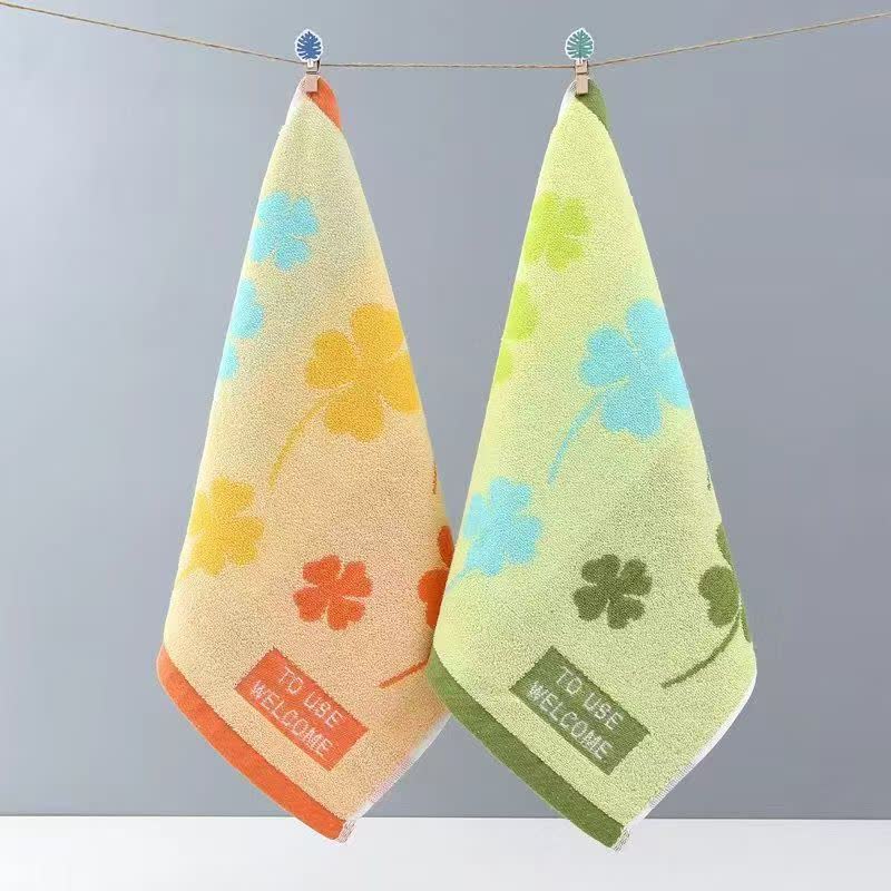 Four-Leaf Clover Pure Cotton Towel(2PCS)