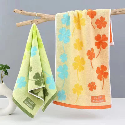 Four-Leaf Clover Pure Cotton Towel(2PCS)