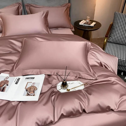 Neo Rosy Brown Cotton Bedding Set