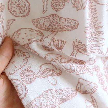 Jungle Mushroom & Bunny Cotton Gauze Pajamas