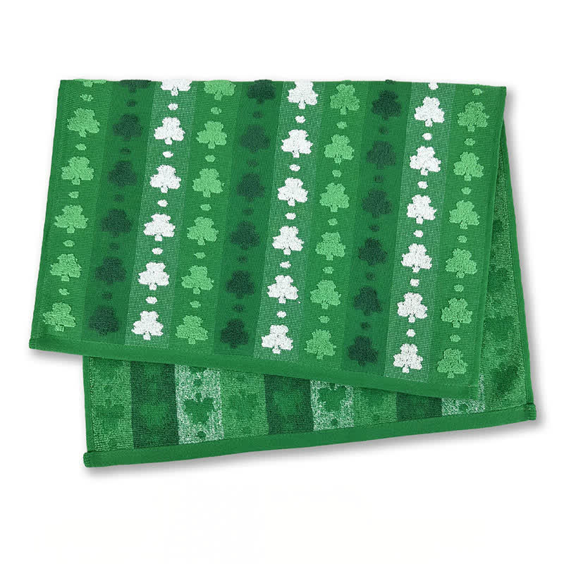 Four-Leaf Clover Inspired Cotton Hand Towel(2PCS)