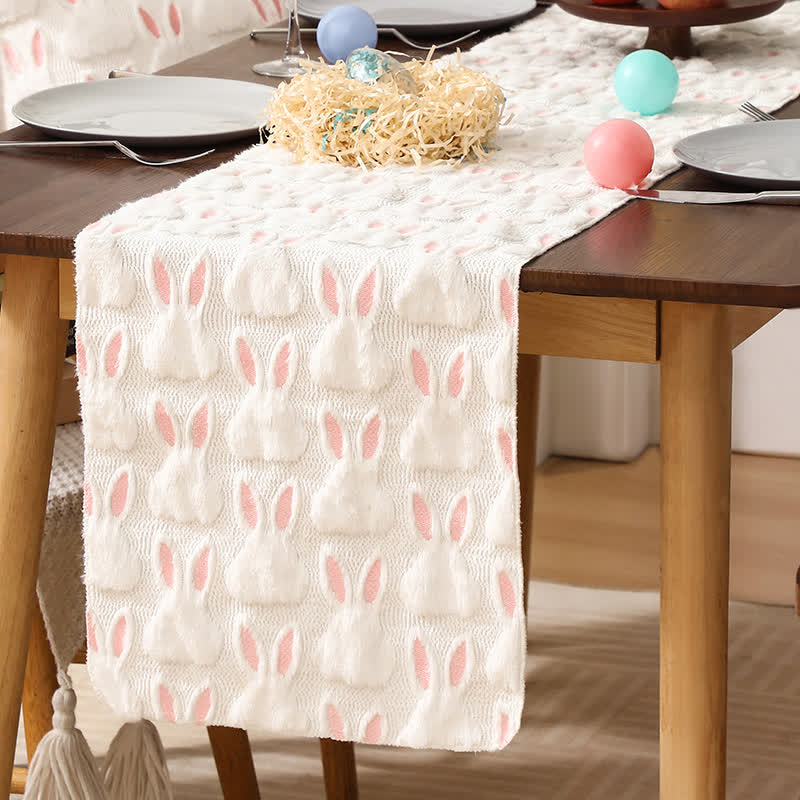 Easter Bunny Head Pattern Table Runner