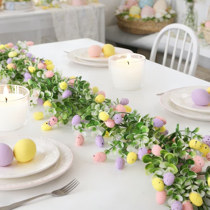 Artificial Easter Egg Eucalyptus Greenery Garland(2PCS)