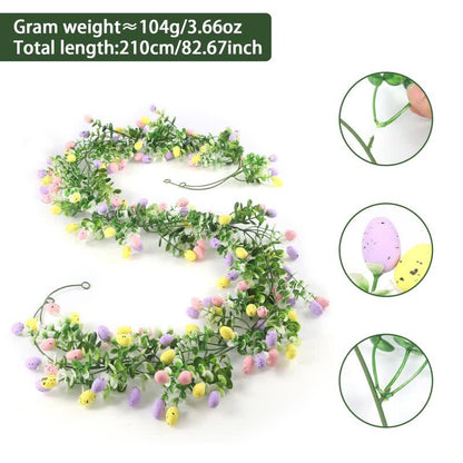 Artificial Easter Egg Eucalyptus Greenery Garland(2PCS)