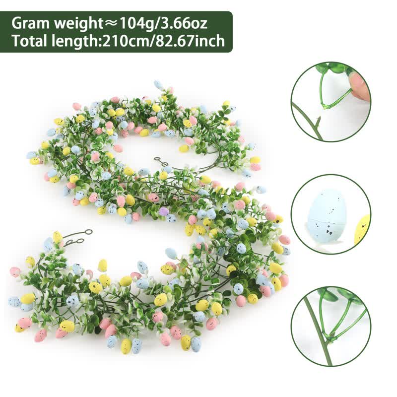 Artificial Easter Egg Eucalyptus Greenery Garland(2PCS)