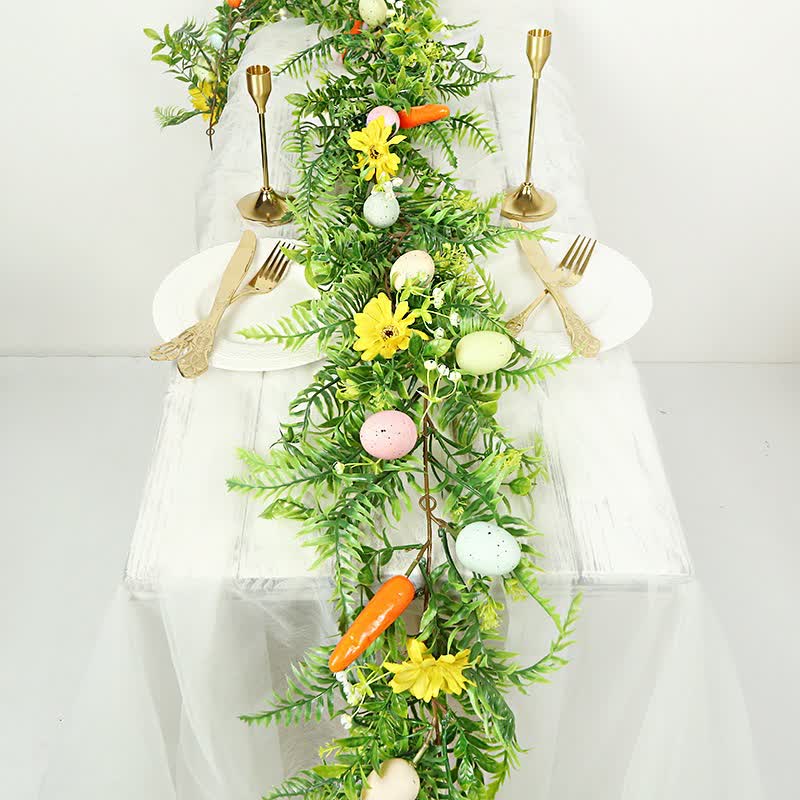 Artificial Easter Egg Floral Garland