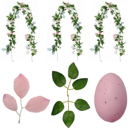 Faux Easter Egg Greenery Garland