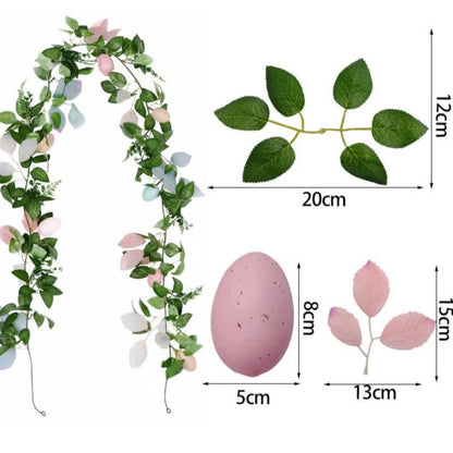 Faux Easter Egg Greenery Garland