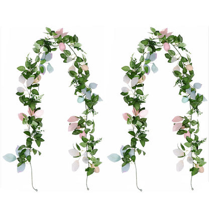 Faux Easter Egg Greenery Garland
