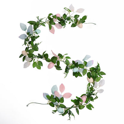 Faux Easter Egg Greenery Garland