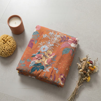 Peach Blossom Cotton Gauze Bath Towel