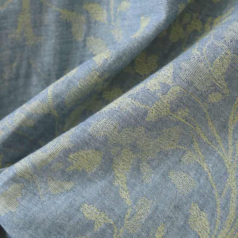 Eastern-Inspired Floral Cotton Pajama Set