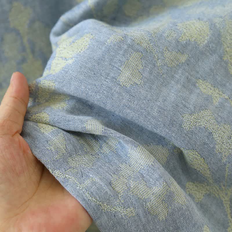 Eastern-Inspired Floral Cotton Pajama Set