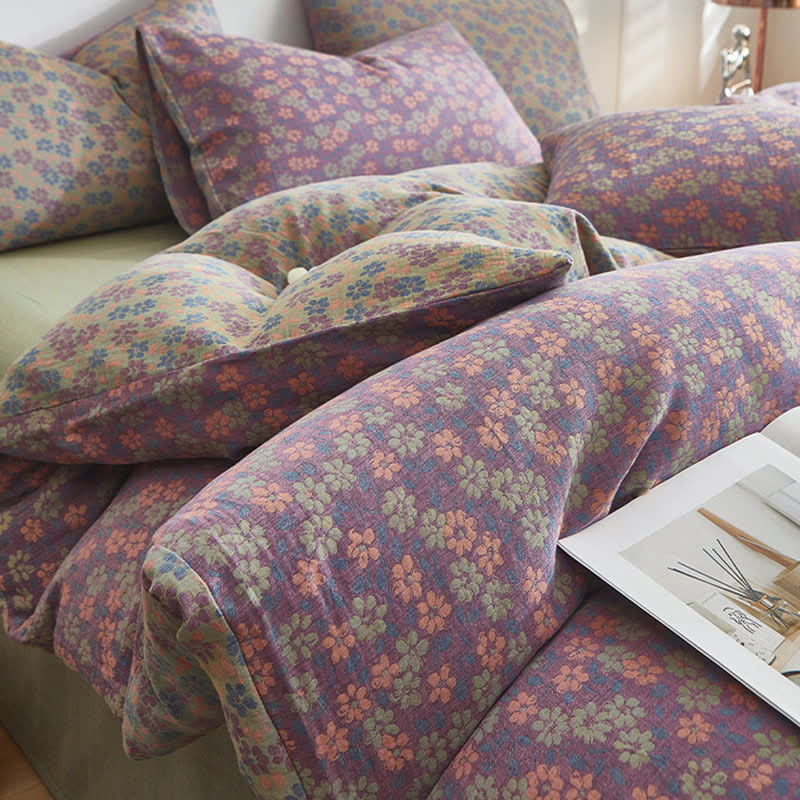 Cottage Ditsy Floral Cotton Double Gauze Bedding