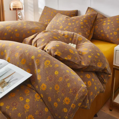 Yellow Daisy Cotton Double Gauze Bedding