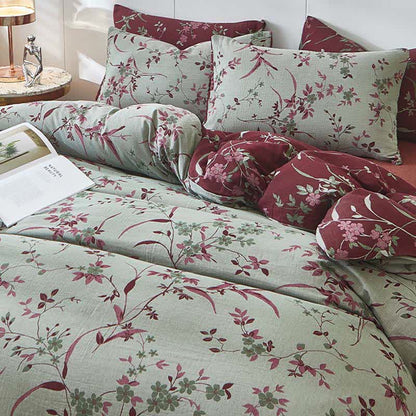 Branch & Floral Cotton Double Gauze Bedding