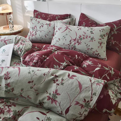 Branch & Floral Cotton Double Gauze Bedding