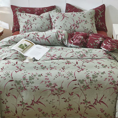 Branch & Floral Cotton Double Gauze Bedding