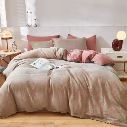 Lavender & Floral Cotton Double Gauze Bedding