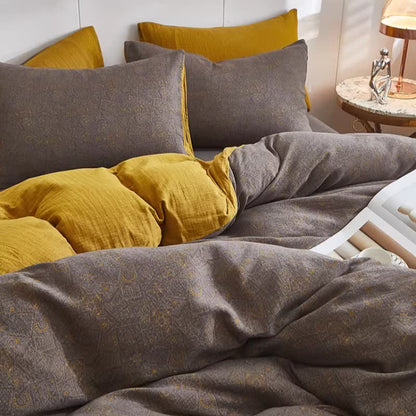 Subtle Geometric Cotton Double Gauze Bedding