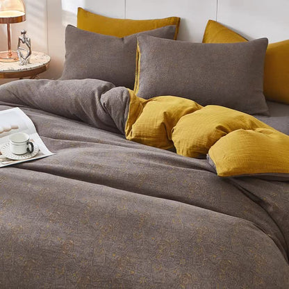 Subtle Geometric Cotton Double Gauze Bedding