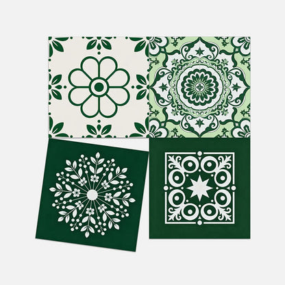 Retro Floral Peel and Stick Wall Sticker (24PCS)