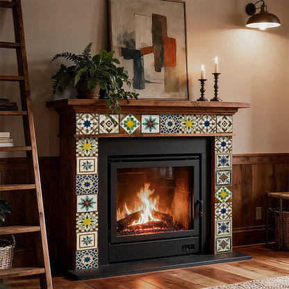 Vintage Peel and Stick Wall Sticker (24PCS)