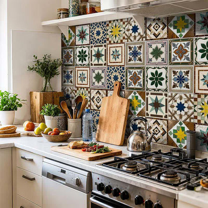 Vintage Peel and Stick Wall Sticker (24PCS)