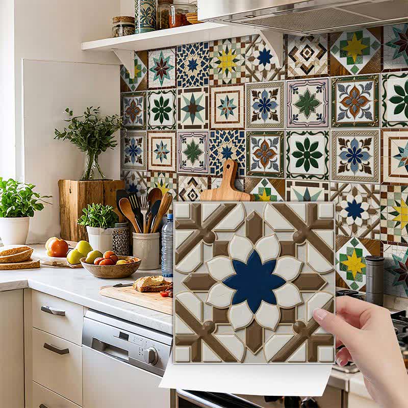 Vintage Peel and Stick Wall Sticker (24PCS)