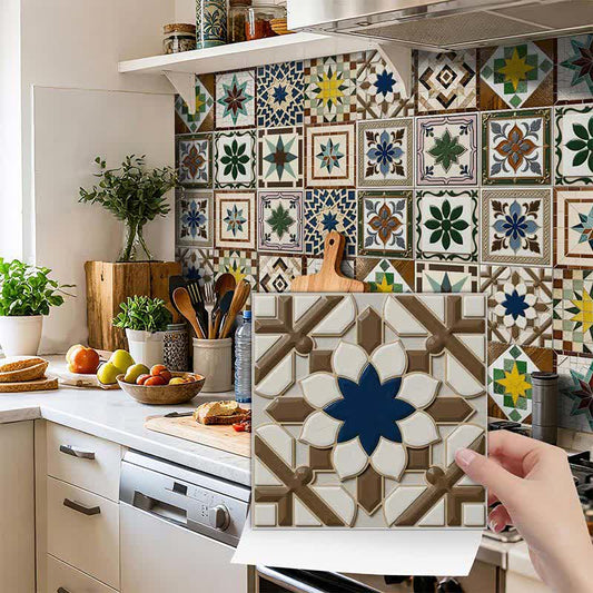 Vintage Peel and Stick Wall Sticker (24PCS)