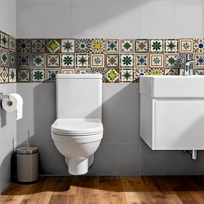 Vintage Peel and Stick Wall Sticker (24PCS)