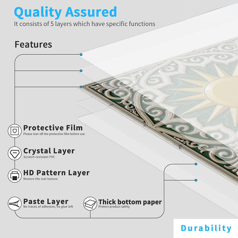 Sun & Floral Peel and Stick Wall Sticker (24PCS)