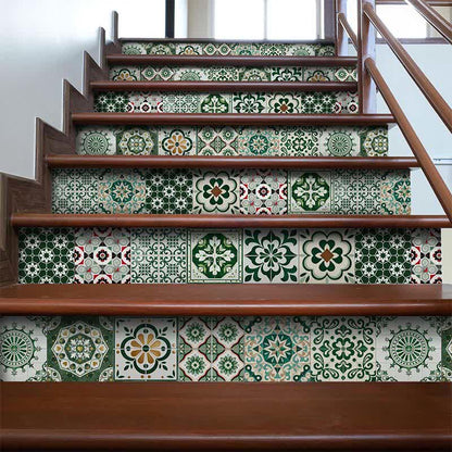 Boho Green Peel and Stick Wall Sticker (24PCS)