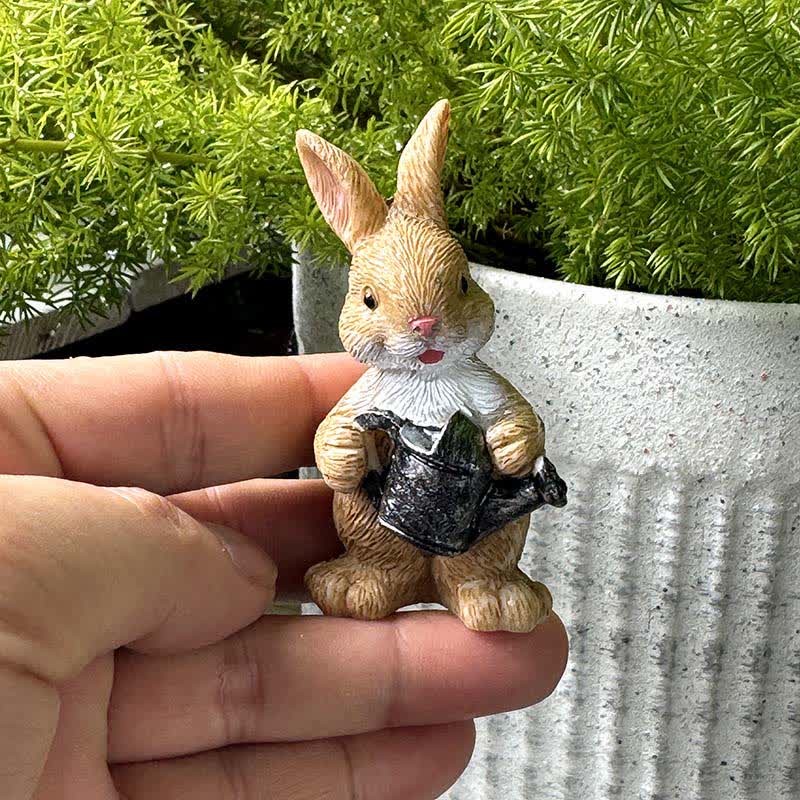 3PCS Miniature Gardening Bunny Figurines