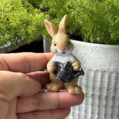 3PCS Miniature Gardening Bunny Figurines