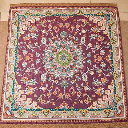 Retro Ethnic Style Cotton Quilt Blanket