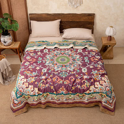 Retro Ethnic Style Cotton Blanket
