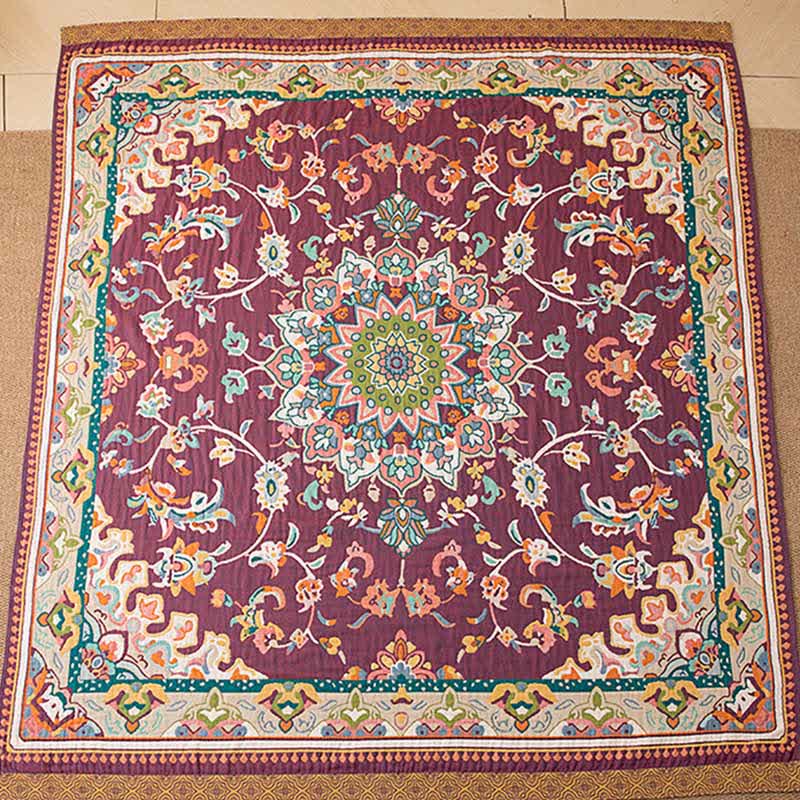 Retro Ethnic Style Cotton Blanket