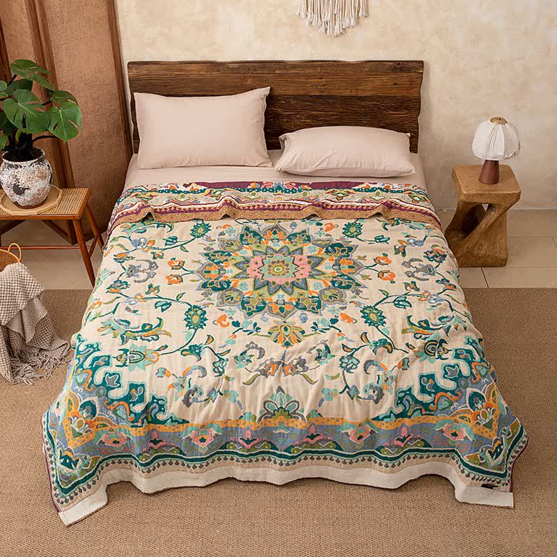 Retro Ethnic Style Cotton Blanket