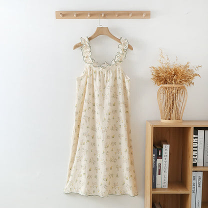 Cotton Ruffle Bunny Cami Nightgown