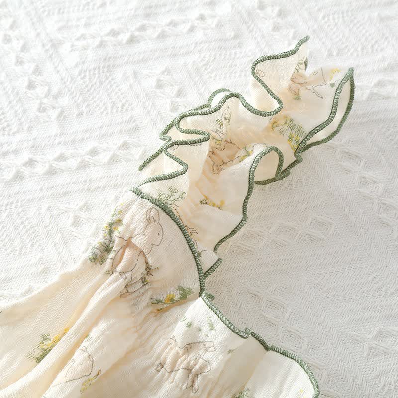 Cotton Ruffle Bunny Cami Nightgown