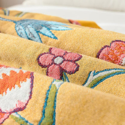 Artistic Floral Pure Cotto Blanket