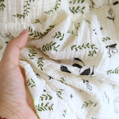 Cat & Leaf Pure Cotton Sleeveless Pajamas