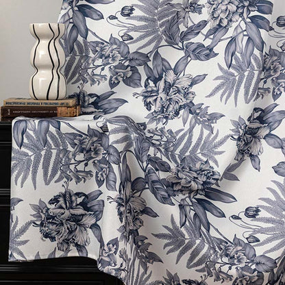 Cottage Style Floral & Leaf Curtain